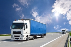Transport von Waren mit einem LKW